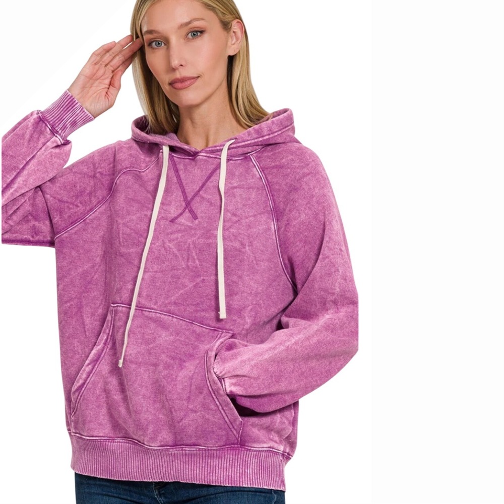 Zenana Outfitters Lavender Hoodie